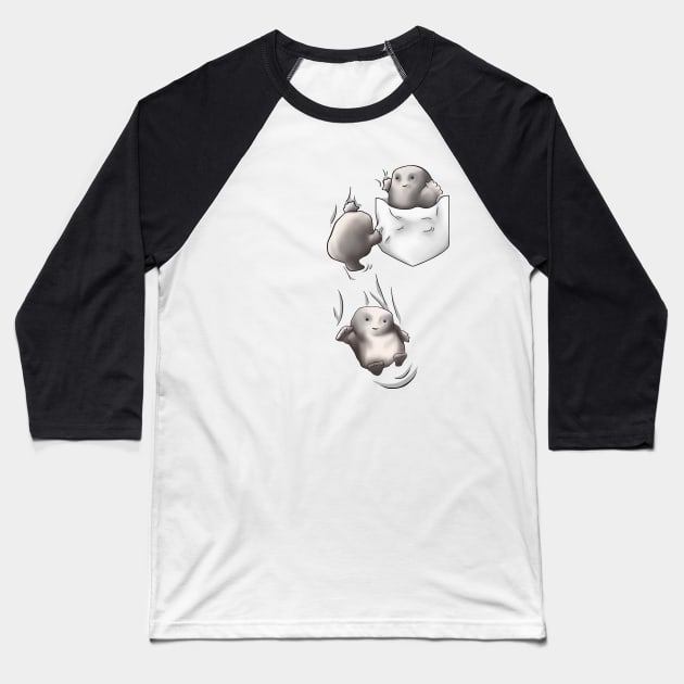 Pocket Adipose Baseball T-Shirt by Silveretta